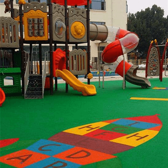 幼儿园户外地板色彩搭配建议